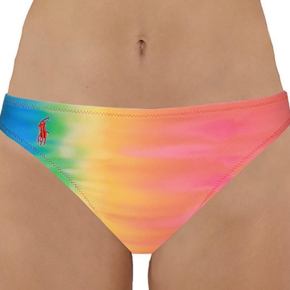 Polo Ralph Lauren Rainbow Devin Ombre Bikini Swim Bottom Sz XL